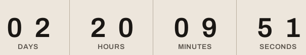 Countdown to the end of your cart hold