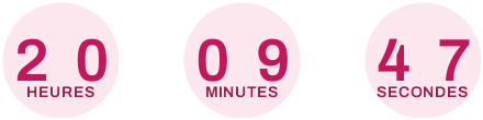 Countdown to the end of the 11.11 glow sale, The same timer for a reader in France