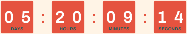 Countdown to the end of the Salt & Sun summer sale