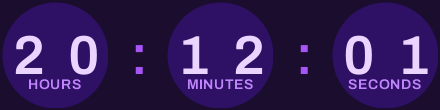 Two countdown timer designs side by side in a countdown timer A/B test